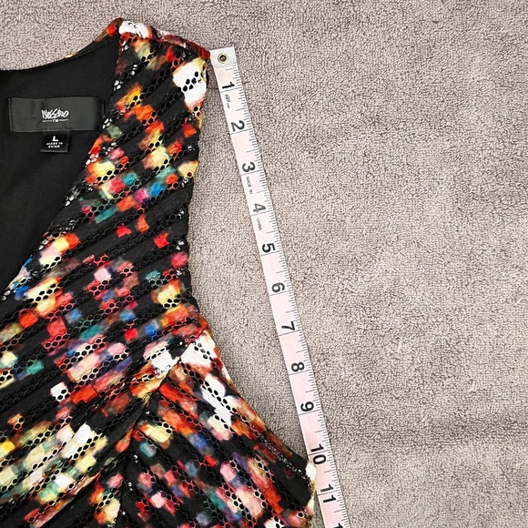 Mossimo Knee-Length Sleeveless Color Pop Eyelet Dress L Cocktail Party Holiday - Picture 11 of 12